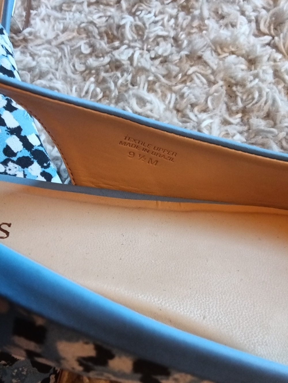 Talbots Light Blue Floral Slingback Flats - Picture 8 of 12